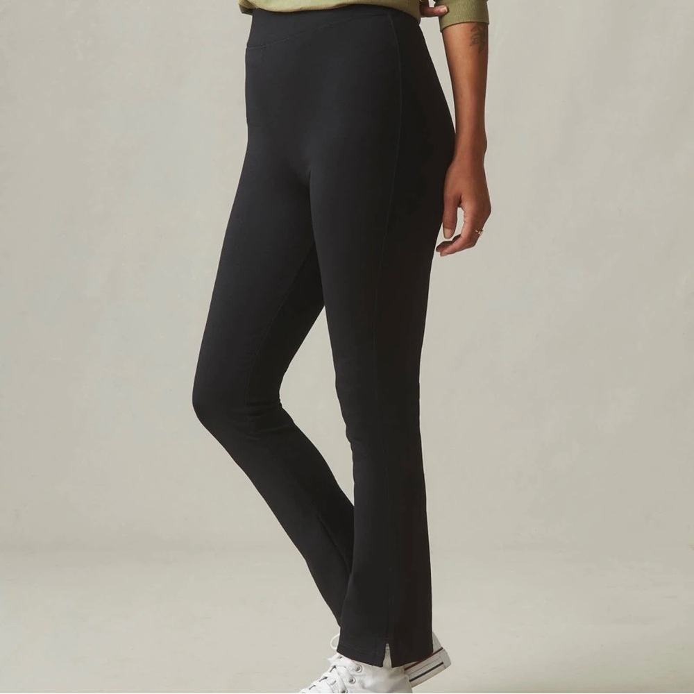 American Giant Kick Flare Pant Black Size 8 Cropped High Rise